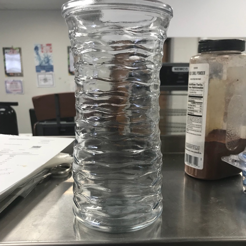 Glass Vase 12”